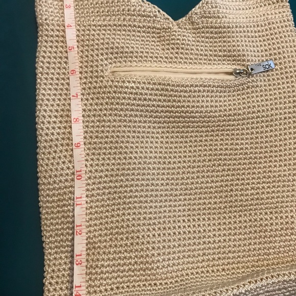 The SAK Original Crochet Hobo Bag Cream colored - Picture 4 of 14